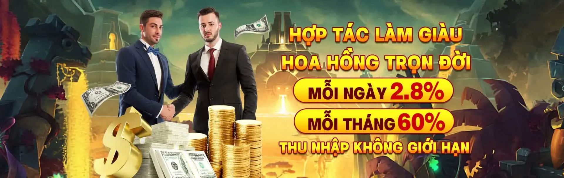 Hợp tác làm giàu, hoa hồng trọn đời cùng Ok365